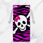 Pink Zebra Skull Jewelry Bag