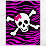 Pink Zebra Skull Canvas 12  x 16 