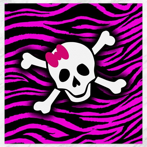 Pink Zebra Skull Canvas 16  x 16  from ArtsNow.com 15.2 x15.41  Canvas - 1