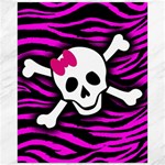 Pink Zebra Skull Canvas 16  x 20 