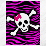 Pink Zebra Skull Canvas 18  x 24 