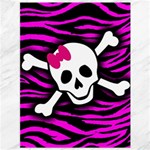Pink Zebra Skull Canvas 36  x 48 