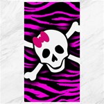 Pink Zebra Skull Canvas 40  x 72 