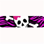 Pink Zebra Skull Large Bar Mat