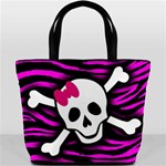Pink Zebra Skull Bucket Bag