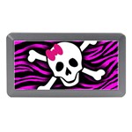 Pink Zebra Skull Memory Card Reader (Mini)