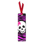 Pink Zebra Skull Small Book Mark