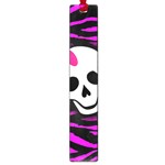 Pink Zebra Skull Large Book Mark