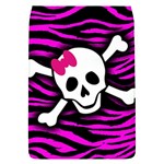 Pink Zebra Skull Removable Flap Cover (L)