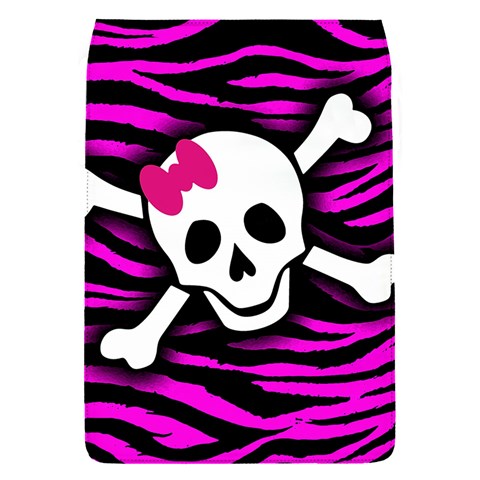 Pink Zebra Skull Removable Flap Cover (S) from ArtsNow.com Front