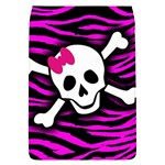 Pink Zebra Skull Removable Flap Cover (S)