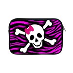 Pink Zebra Skull Apple iPad Mini Zipper Case