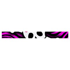Pink Zebra Skull Zipper Mini Tote Bag from ArtsNow.com Strap