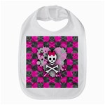 Princess Skull Heart Bib
