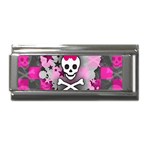 Princess Skull Heart Superlink Italian Charm (9mm)