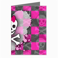 Princess Skull Heart Greeting Card from ArtsNow.com Left