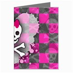 Princess Skull Heart Greeting Card