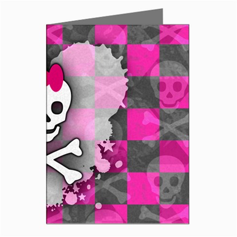 Princess Skull Heart Greeting Cards (Pkg of 8) from ArtsNow.com Left