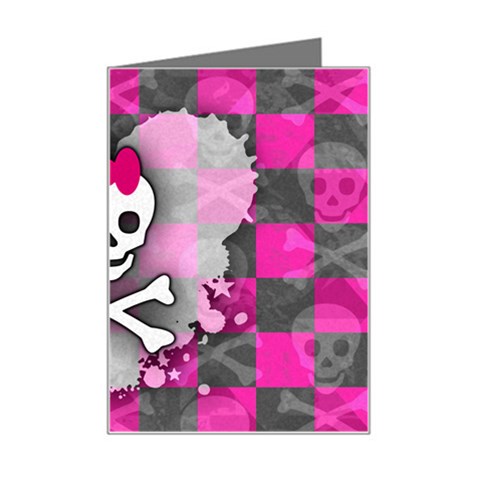 Princess Skull Heart Mini Greeting Card from ArtsNow.com Left