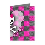 Princess Skull Heart Mini Greeting Card