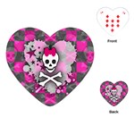 Princess Skull Heart Playing Cards Single Design (Heart)