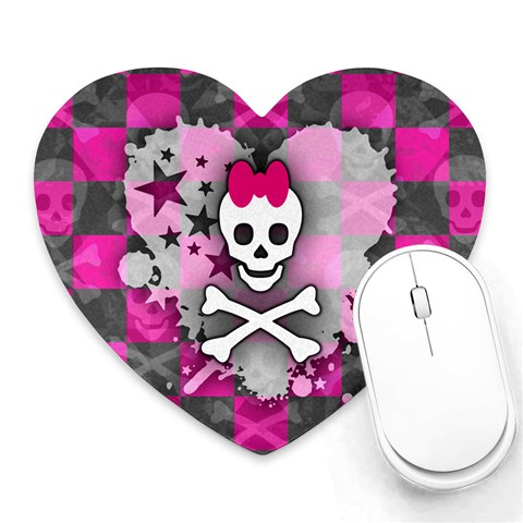 Princess Skull Heart Heart Mousepad from ArtsNow.com Front
