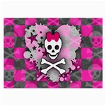 Princess Skull Heart Large Glasses Cloth