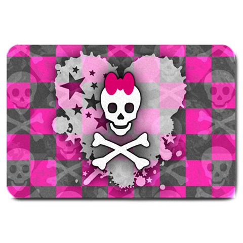 Princess Skull Heart Large Doormat from ArtsNow.com 30 x20  Door Mat