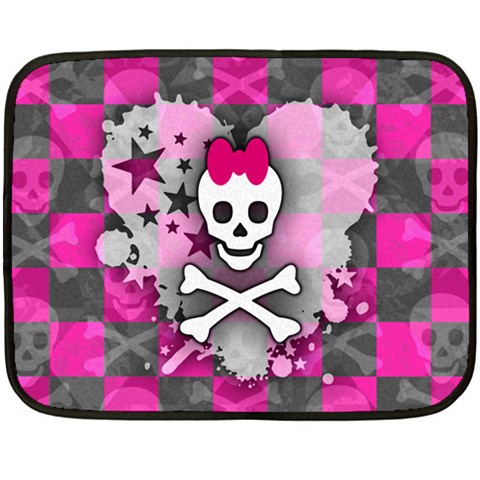 Princess Skull Heart Fleece Blanket (Mini) from ArtsNow.com 35 x27  Blanket