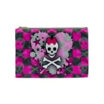 Princess Skull Heart Cosmetic Bag (Medium)