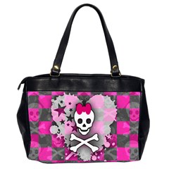 Princess Skull Heart Oversize Office Handbag (2 Sides) from ArtsNow.com Back