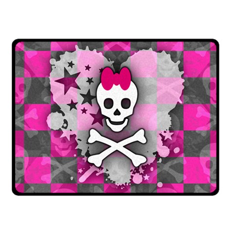 Princess Skull Heart Fleece Blanket (Small) from ArtsNow.com 50 x40  Blanket Front