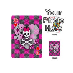 Princess Skull Heart Playing Cards 54 Designs (Mini) from ArtsNow.com Front - Heart10