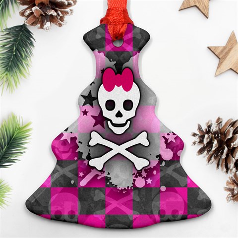 Princess Skull Heart Ornament (Christmas Tree)  from ArtsNow.com Front
