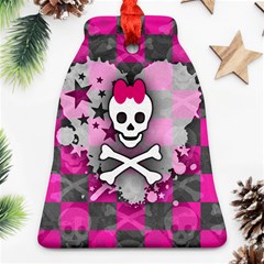 Princess Skull Heart Bell Ornament (Two Sides) from ArtsNow.com Back