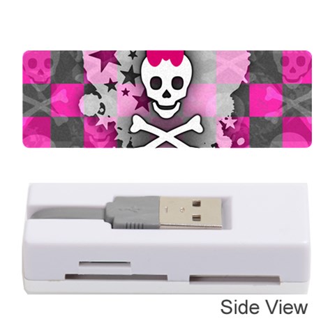 Princess Skull Heart Memory Card Reader (Stick) from ArtsNow.com Front