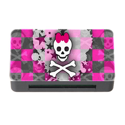 Princess Skull Heart Memory Card Reader with CF from ArtsNow.com Front