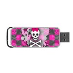 Princess Skull Heart Portable USB Flash (Two Sides)
