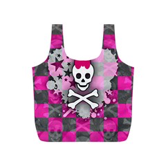 Princess Skull Heart Full Print Recycle Bag (S) from ArtsNow.com Front