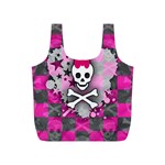 Princess Skull Heart Full Print Recycle Bag (S)