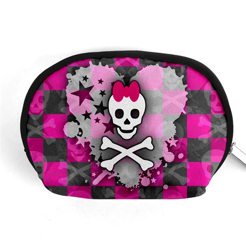 Princess Skull Heart Accessory Pouch (Medium) from ArtsNow.com Front