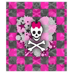 Princess Skull Heart Drawstring Pouch (Small) from ArtsNow.com Front