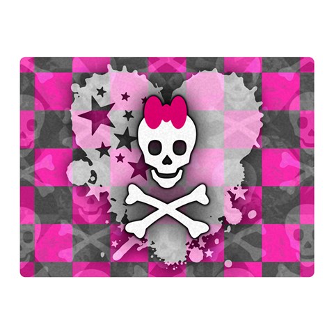 Princess Skull Heart Double Sided Flano Blanket (Mini) from ArtsNow.com 35 x27  Blanket Front