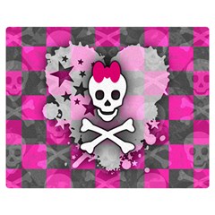 Princess Skull Heart Double Sided Flano Blanket (Medium) from ArtsNow.com 60 x50  Blanket Front