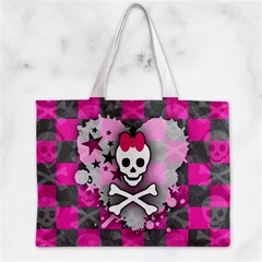 Princess Skull Heart Zipper Mini Tote Bag from ArtsNow.com Front