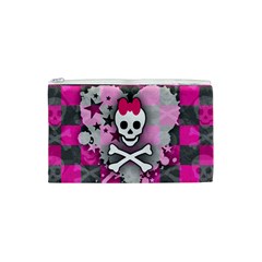 Princess Skull Heart Cosmetic Bag (XS) from ArtsNow.com Front