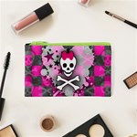 Princess Skull Heart Cosmetic Bag (XS)