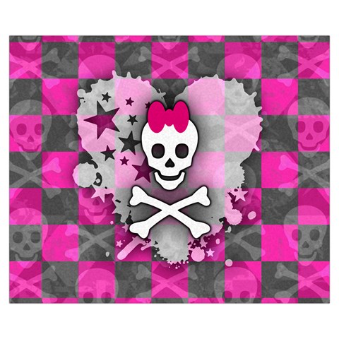 Princess Skull Heart Medium Tote Bag from ArtsNow.com Front