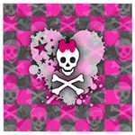 Princess Skull Heart Wooden Puzzle Square