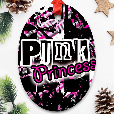 Punk Princess Ornament (Oval) from ArtsNow.com Front